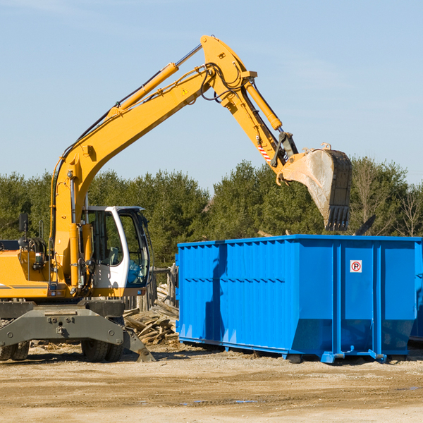 can i choose the location where the residential dumpster will be placed in Holiday Hills IL